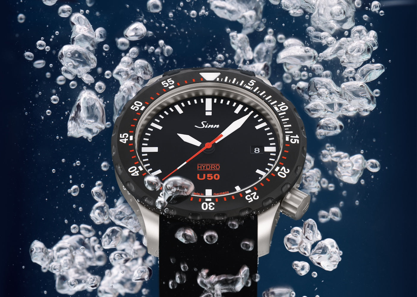 Sinn U50 Hydro SDR Textile Olive Grey Watch 1051.040 Leather Image 6