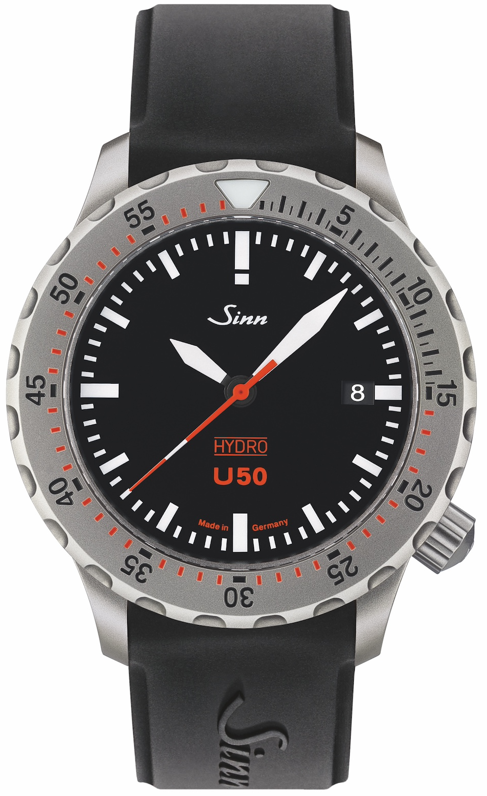 Sinn U50 Hydro Silicone Black Watch 1051.010 Silicone Black Image 1