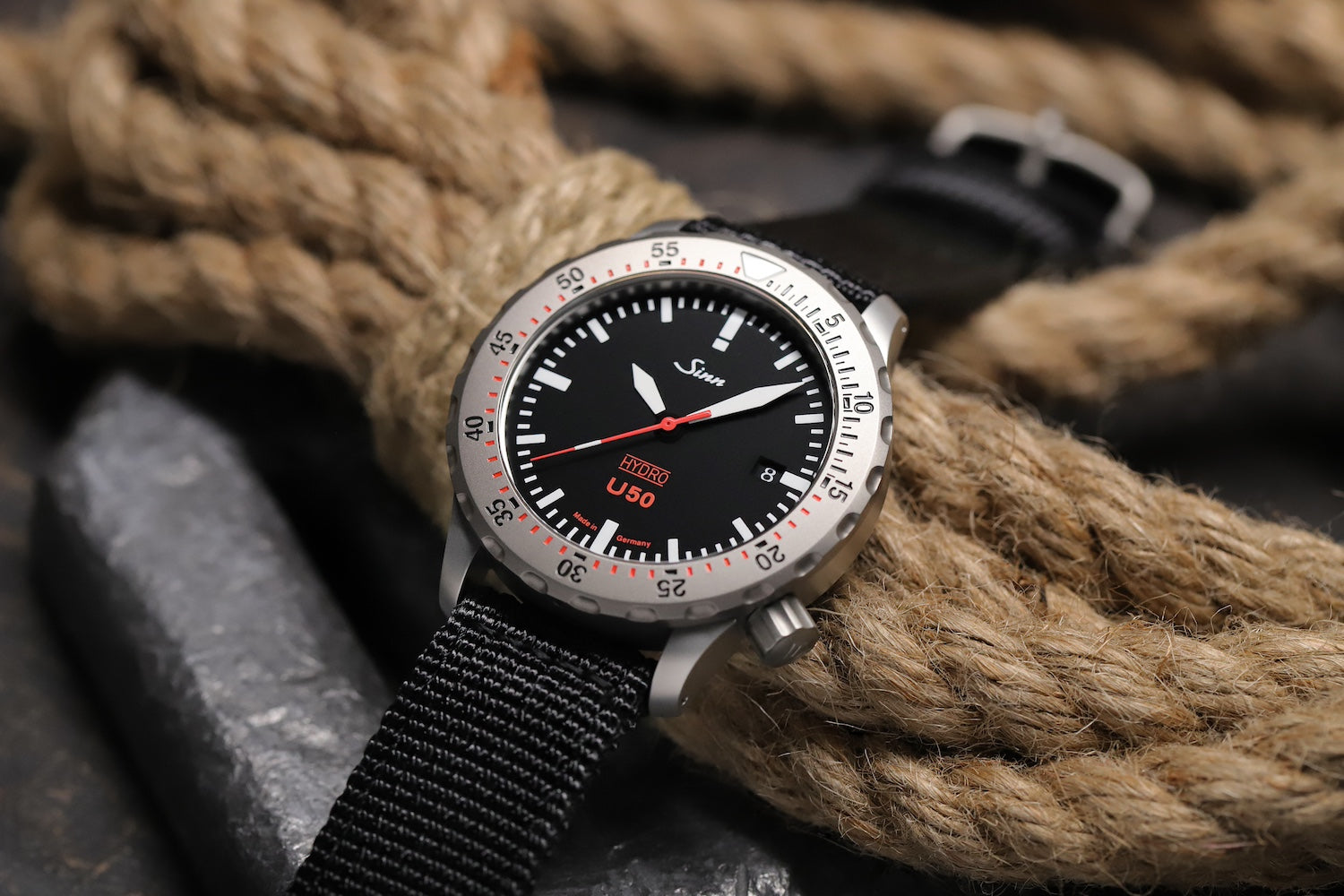 Sinn U50 Hydro Silicone Black Watch 1051.010 Silicone Black Image 6