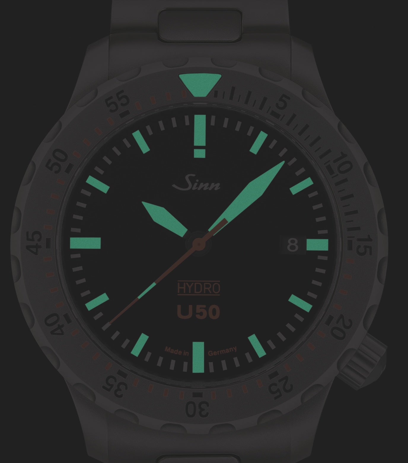 Sinn U50 Hydro Textile Olive Grey Watch 1051.010 Leather Image 2