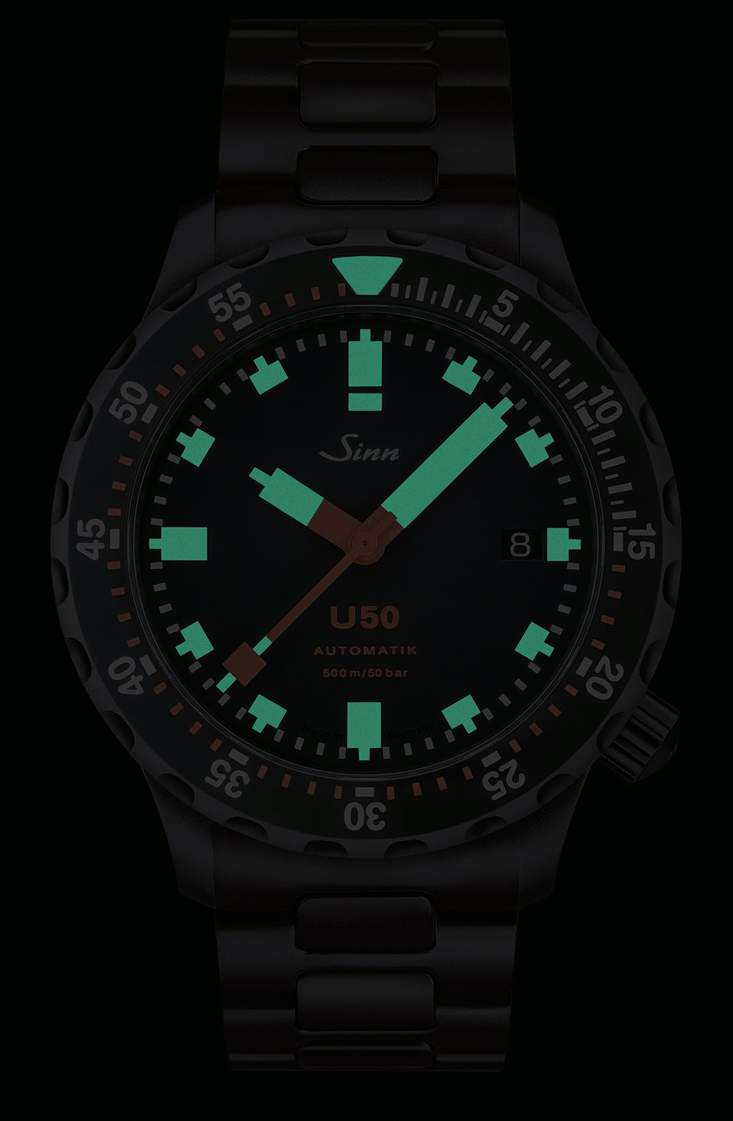 Sinn U50 S Silicone Red Watch 1050.020 Silicone Orange Image 2
