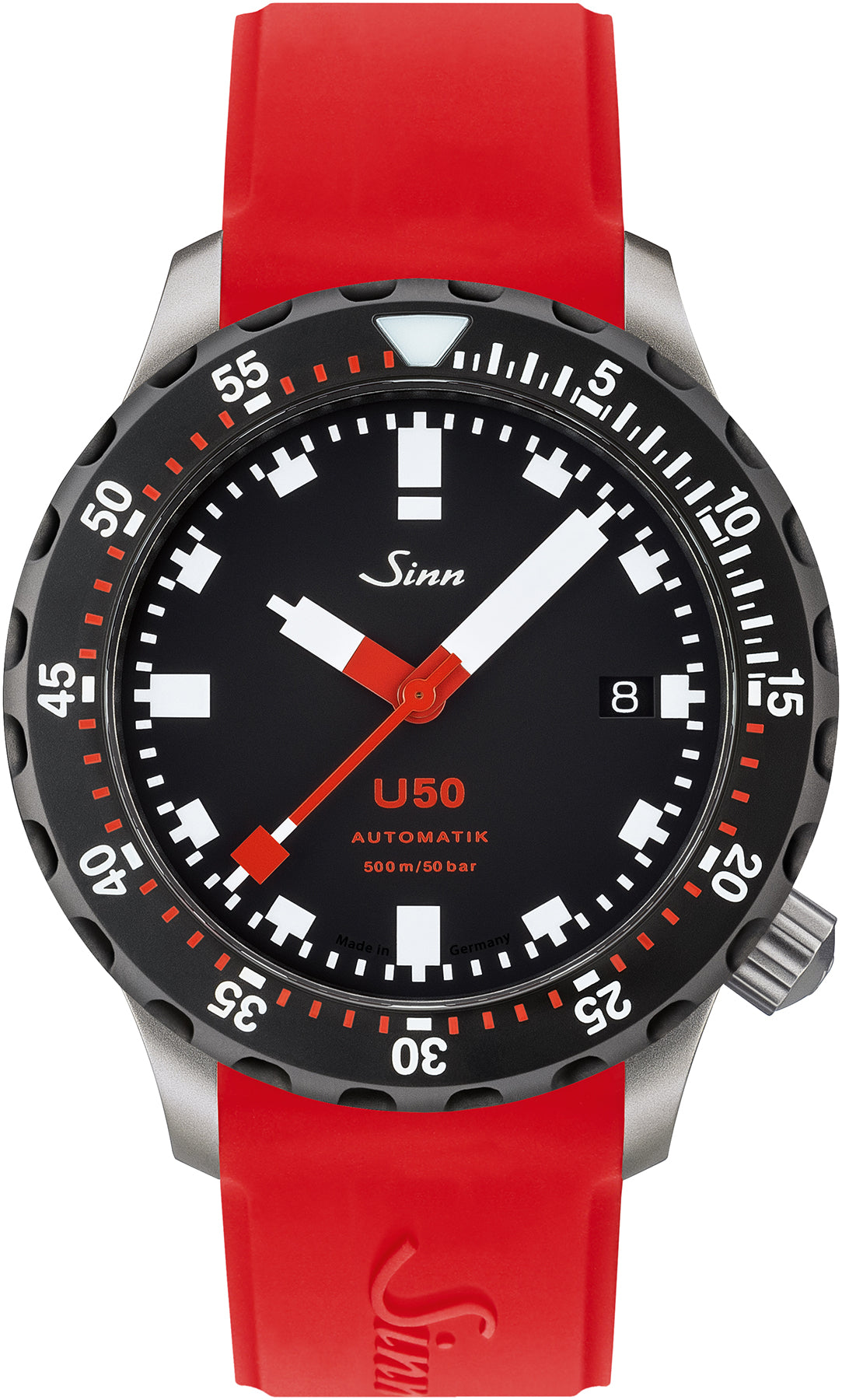 Sinn U50 SDR Silicone Red Watch 1050.040 Silicone Orange Image 1