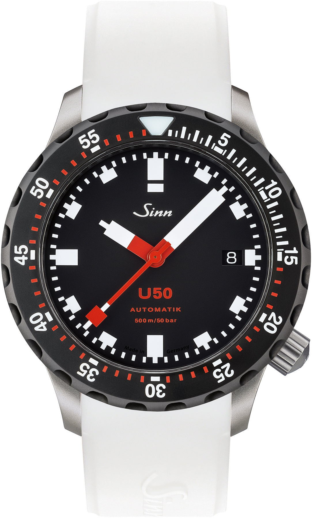Sinn U50 SDR Silicone White Watch 1050.040 Silicone White Image 1