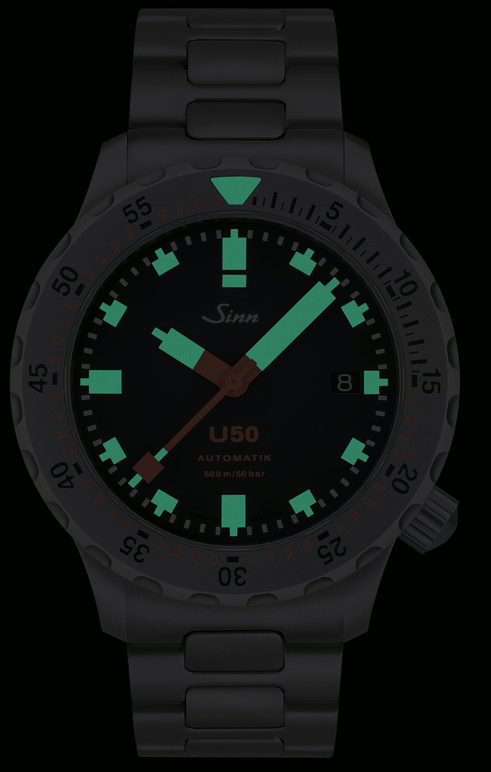 Sinn U50 Silicone Red Watch 1050.010 Silicone Orange Image 2