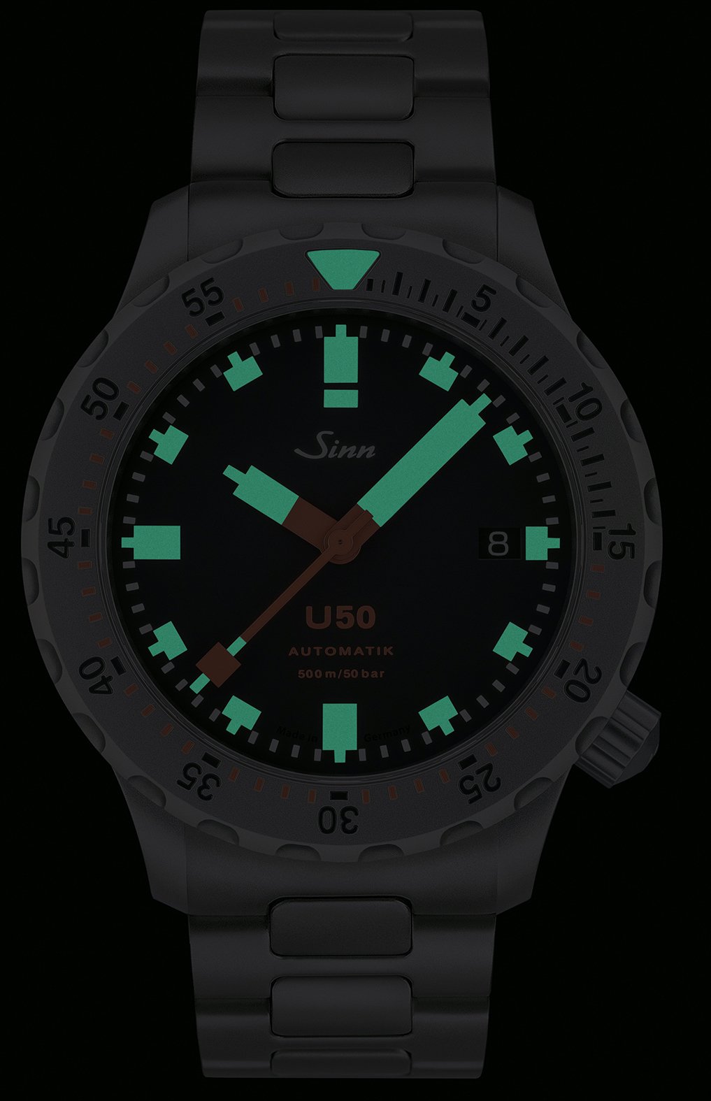 Sinn U50 Tegimented Silicone Black Watch 1050.030 Silicone Image 2