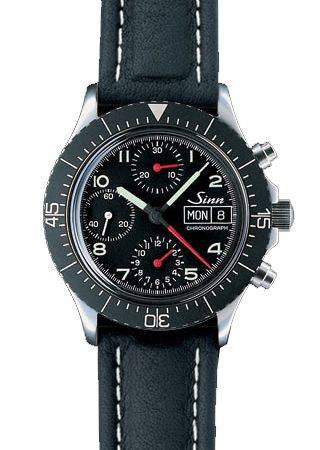 Sinn Universal Chronograph 256 D 256.010 Leather Strap Image 1