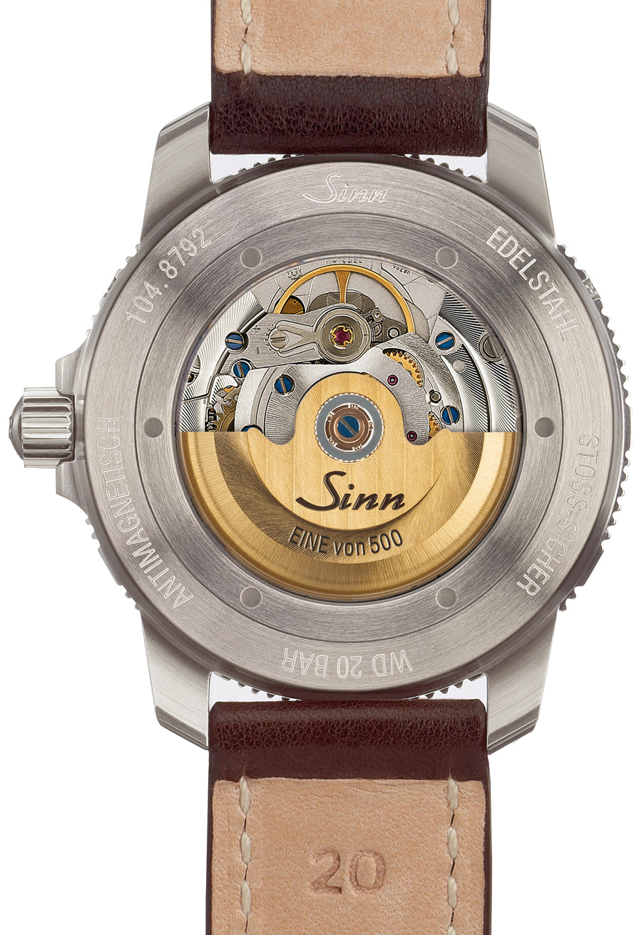 Sinn Watch 104 St Sa A G Vintage Leather Dark Brown Limited Edition 104.0111 Vintage Leather Dark Brown Image 2