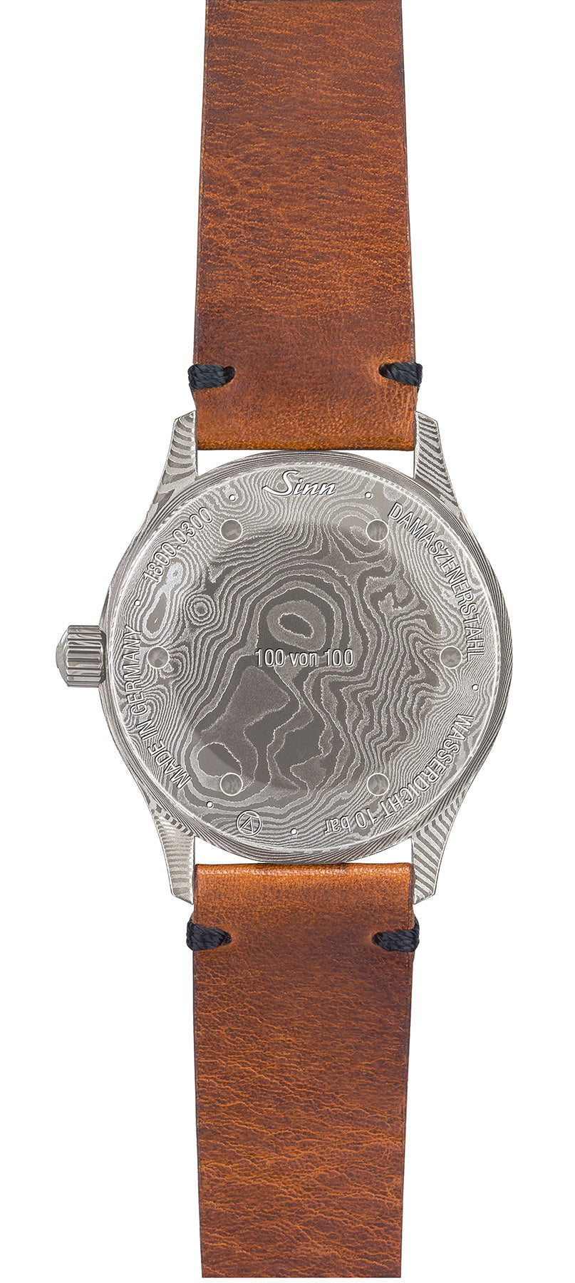 Sinn Watch 1800 Damaszener Cowhide Vintage Brown Limited Edition 1800.040 Cowhide Vintage Brown Image 2
