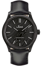 Sinn Watch 1800 S Damascus Steel Limited Edition Calfskin 1800.030 Calfskin Black Image 1