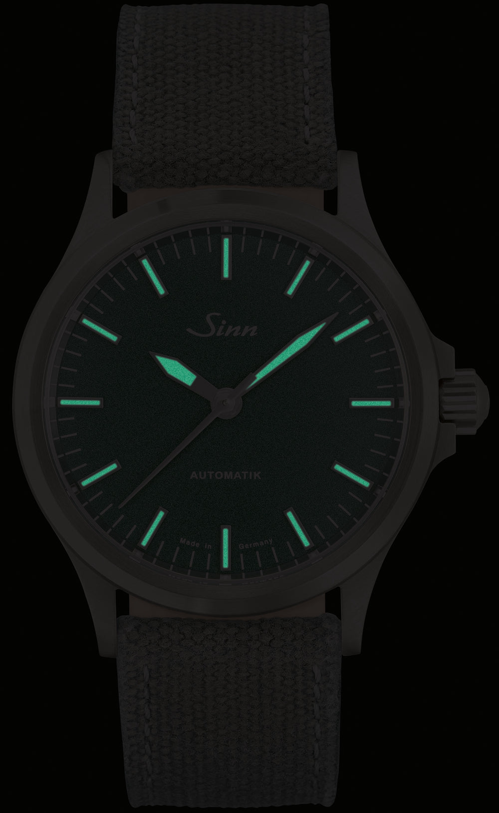 Sinn Watch 556 Emerald Green Limited Edition D 556.0113 Canvas Leather Grey Image 2