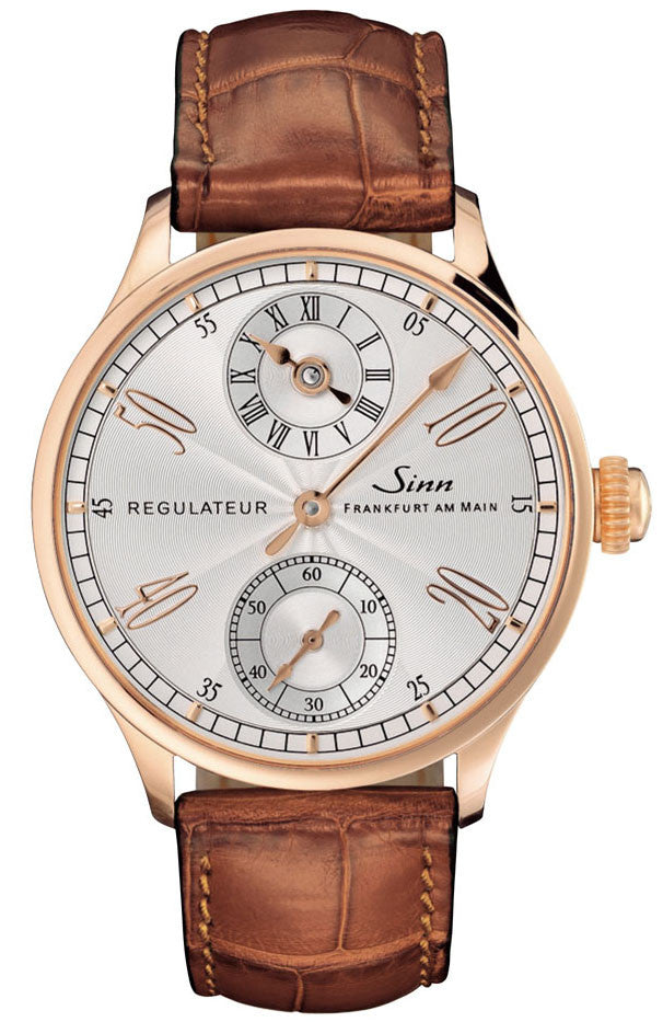 Sinn Watch 6100 Rose Gold Alligator Limited Edition D 6100.021 Alligator Strap Image 1