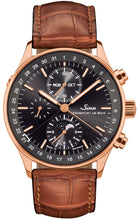 Sinn Watch Frankfurt Financial District 6012 Rose Gold Anniversary Limited Edition 6012.021 Alligator Tan Image 1