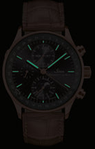 Sinn Watch Frankfurt Financial District 6012 Rose Gold Anniversary Limited Edition 6012.021 Alligator Tan Image 3