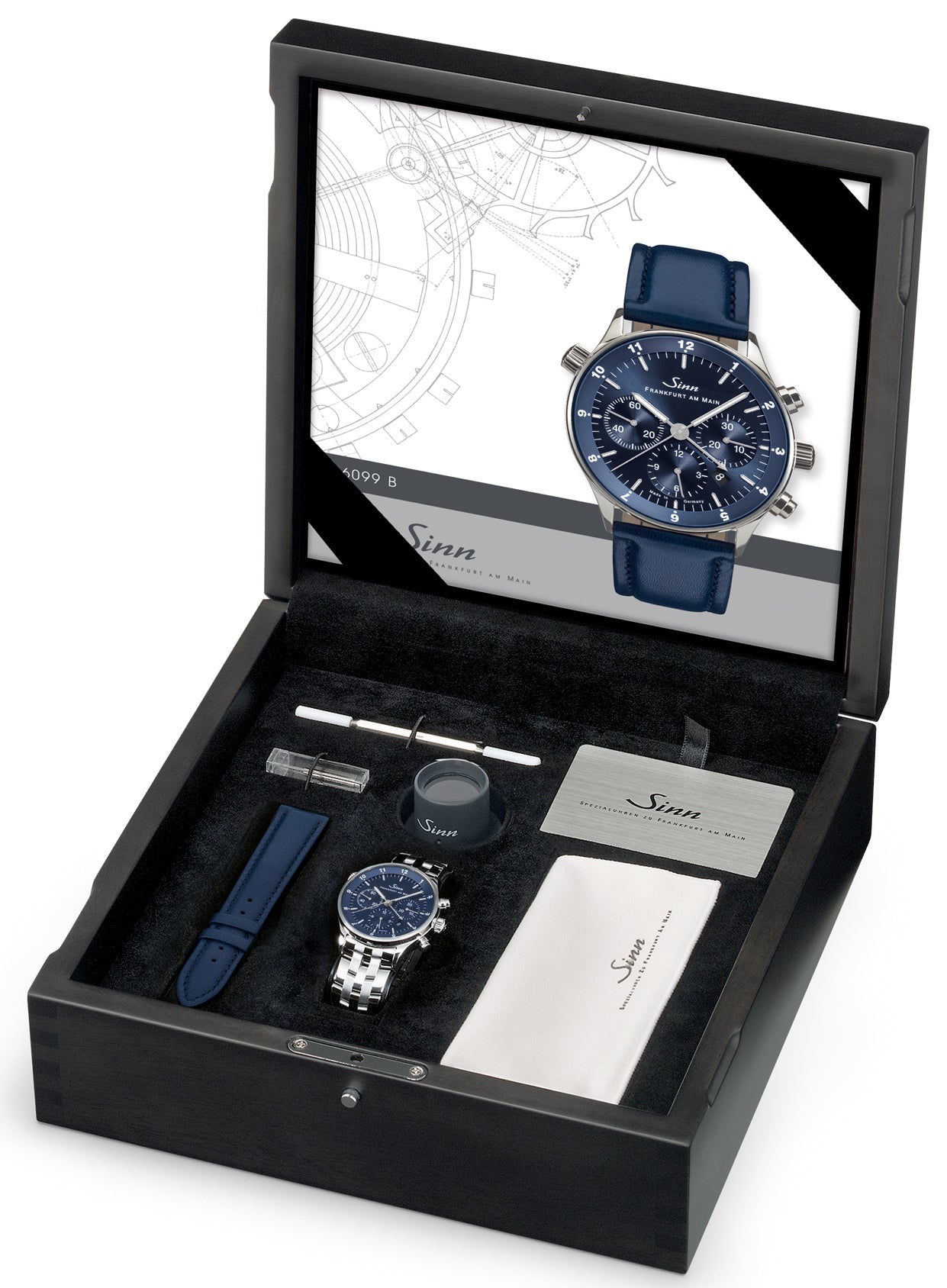 Sinn Watch Frankfurt Financial District 6099 B Fine Link Bracelet 6099.011 Fine Link Bracelet Image 4