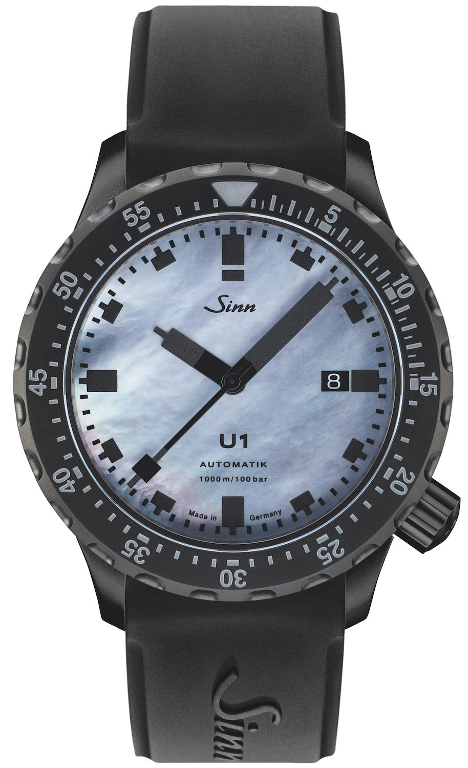 Sinn Watch U1 S Perlmutt S Silicone Limited Edition 1010.0242 Black Silicone Image 1