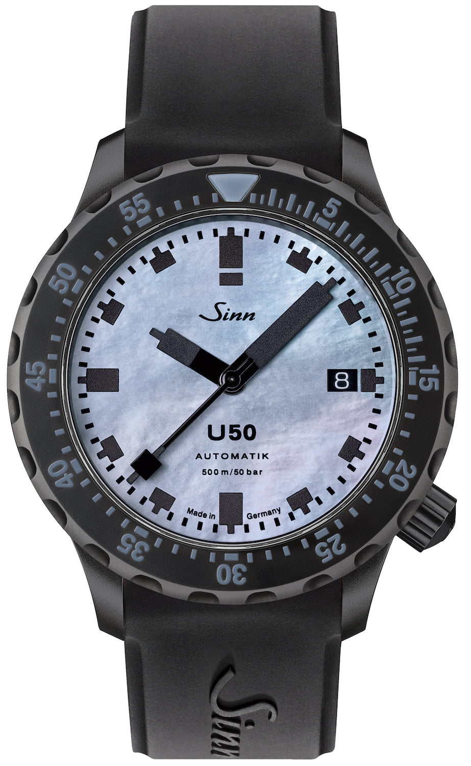 Sinn Watch U50 S Mother of Pearl S Silicone Black Limited Edition 1050.0201 Silicone Black Image 1