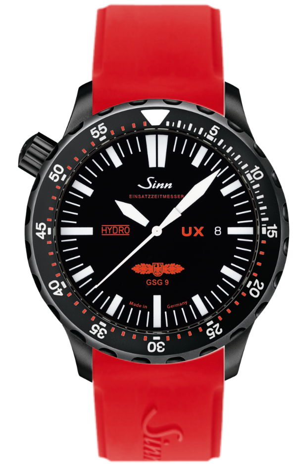 Sinn Watch UX S GSG 9 EZM 2B Red Silicone Folding Clasp SIN-944 Image 1