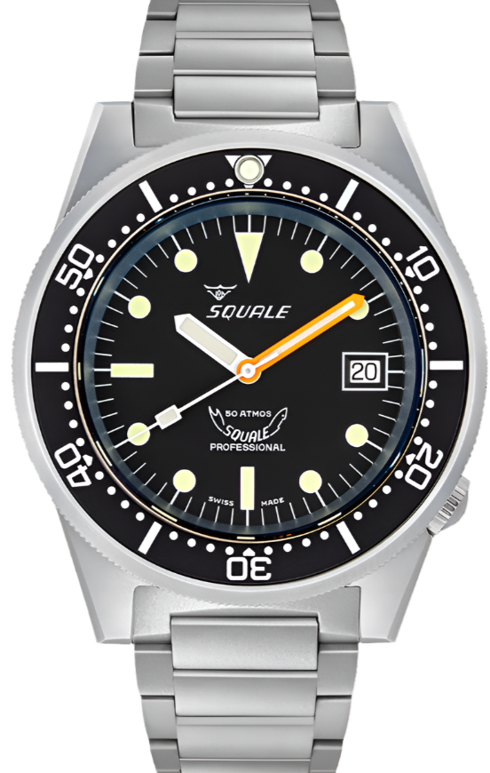 Squale 1521 Black Blasted Bracelet Watch 1521BKBL.SQ20S Image 1