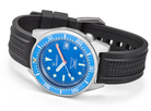 Squale 1521 Blue Blasted Rubber Watch 1521BLUEBL.VO Image 4