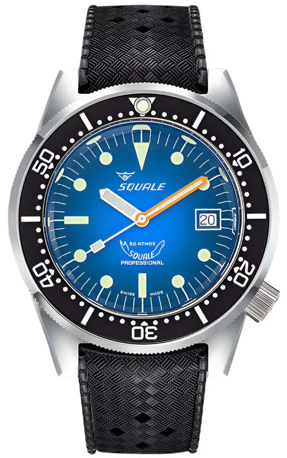 Squale 1521 Blue Ray Rubber Watch 1521PROFD.HT Image 1
