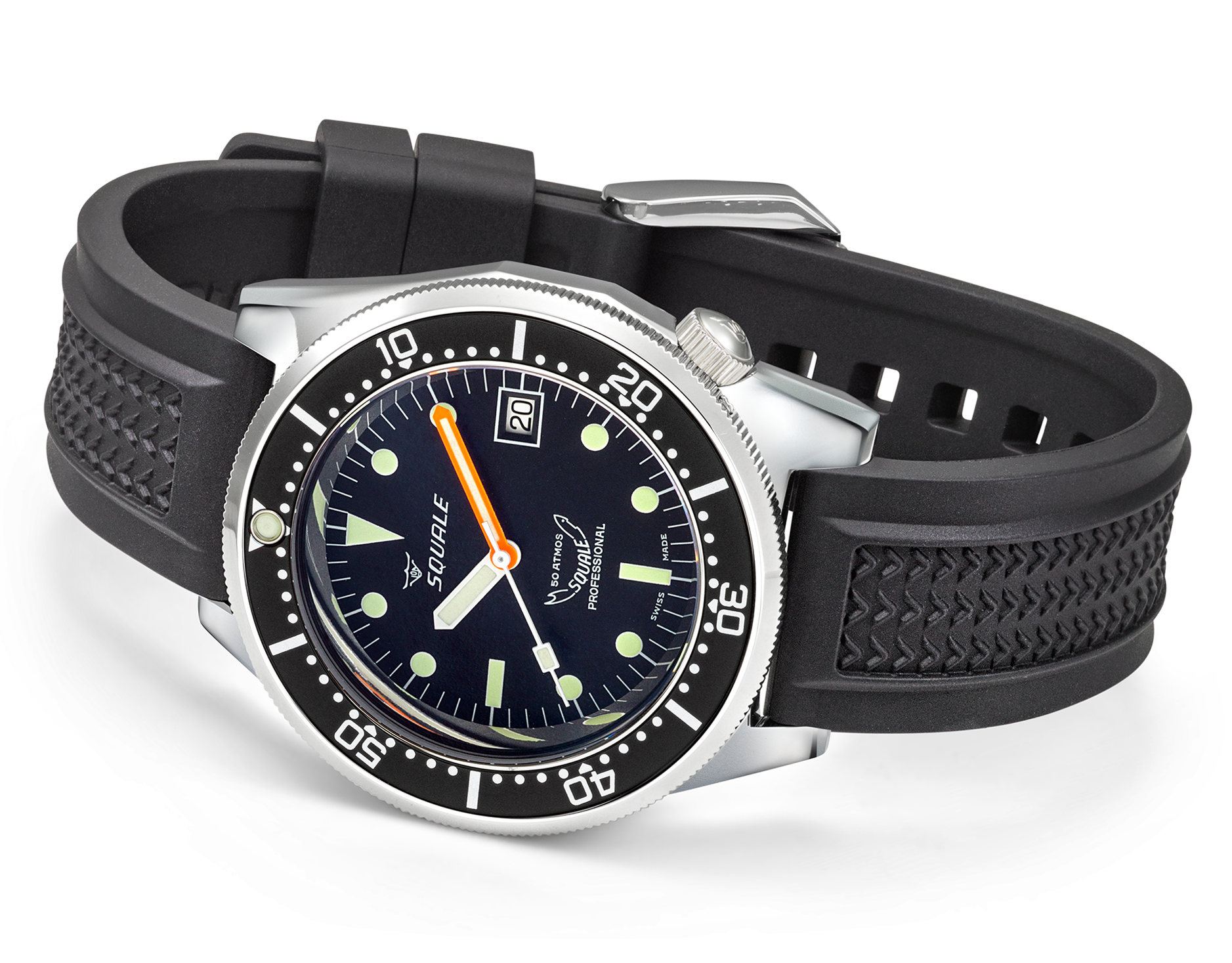Squale 1521 Classic Rubber Watch 1521CL.VO Image 4