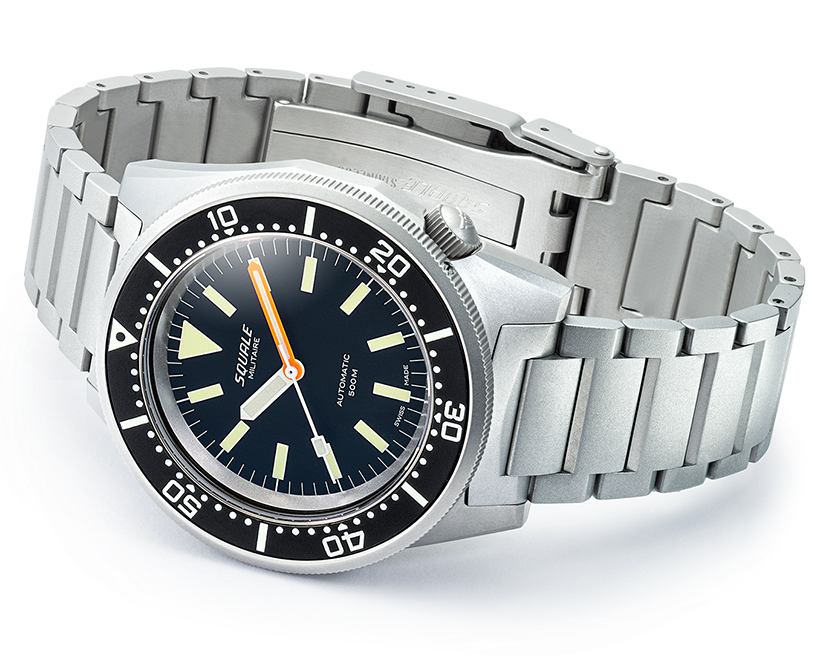 Squale 1521 Militaire Blasted Bracelet Watch 1521MILBL.SQ20S Image 4