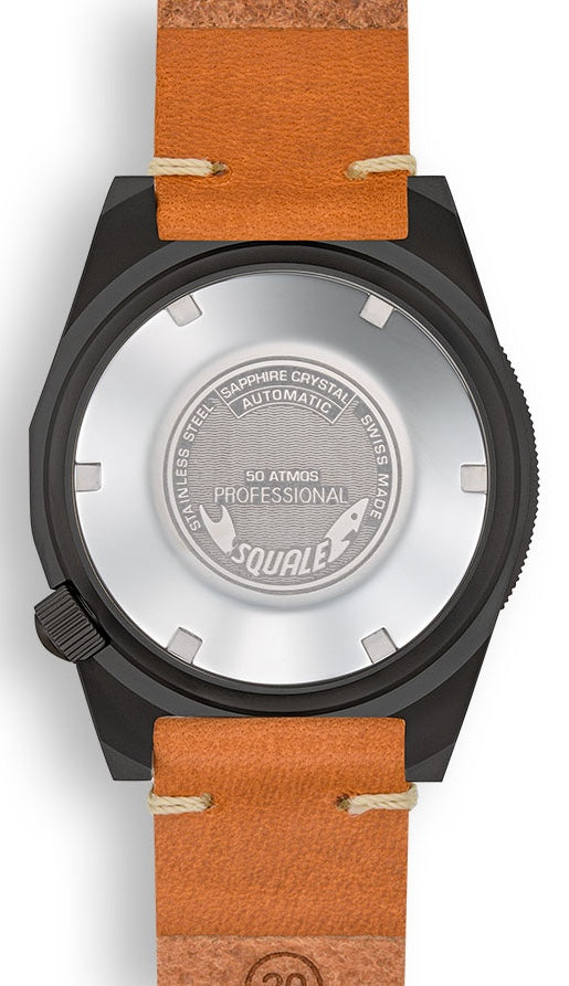 Squale 1521 PVD Leather Watch 1521PVD.PC Image 2