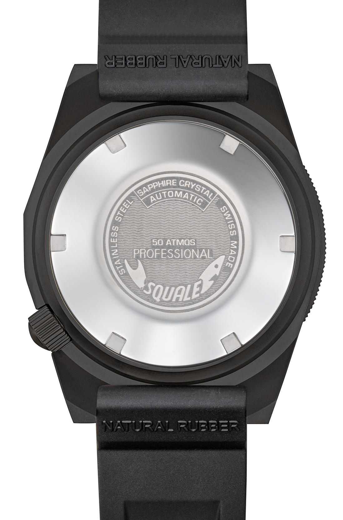 Squale 1521 PVD Rubber Watch 1521PVD.VO Image 2