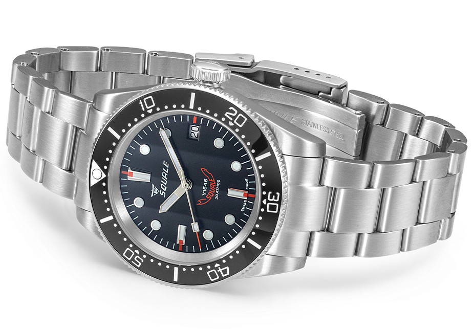 Squale 1545 Black Bracelet Watch 1545BKBKC.AC Image 4