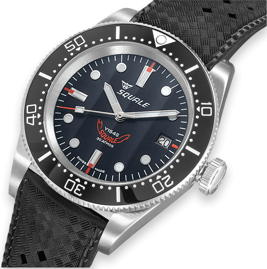 Squale 1545 Black Rubber Watch 1545BKBKC.HT Image 3