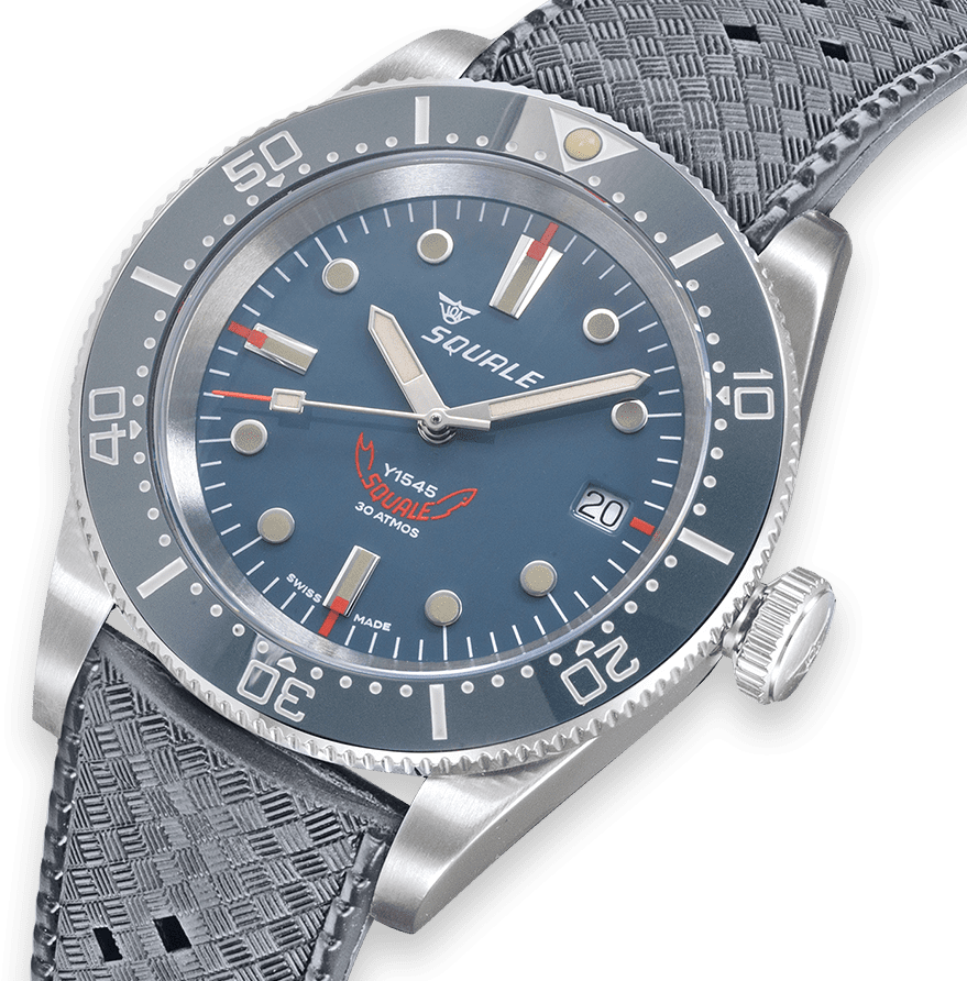 Squale 1545 Grey Rubber Watch 1545GG.HTG Image 4