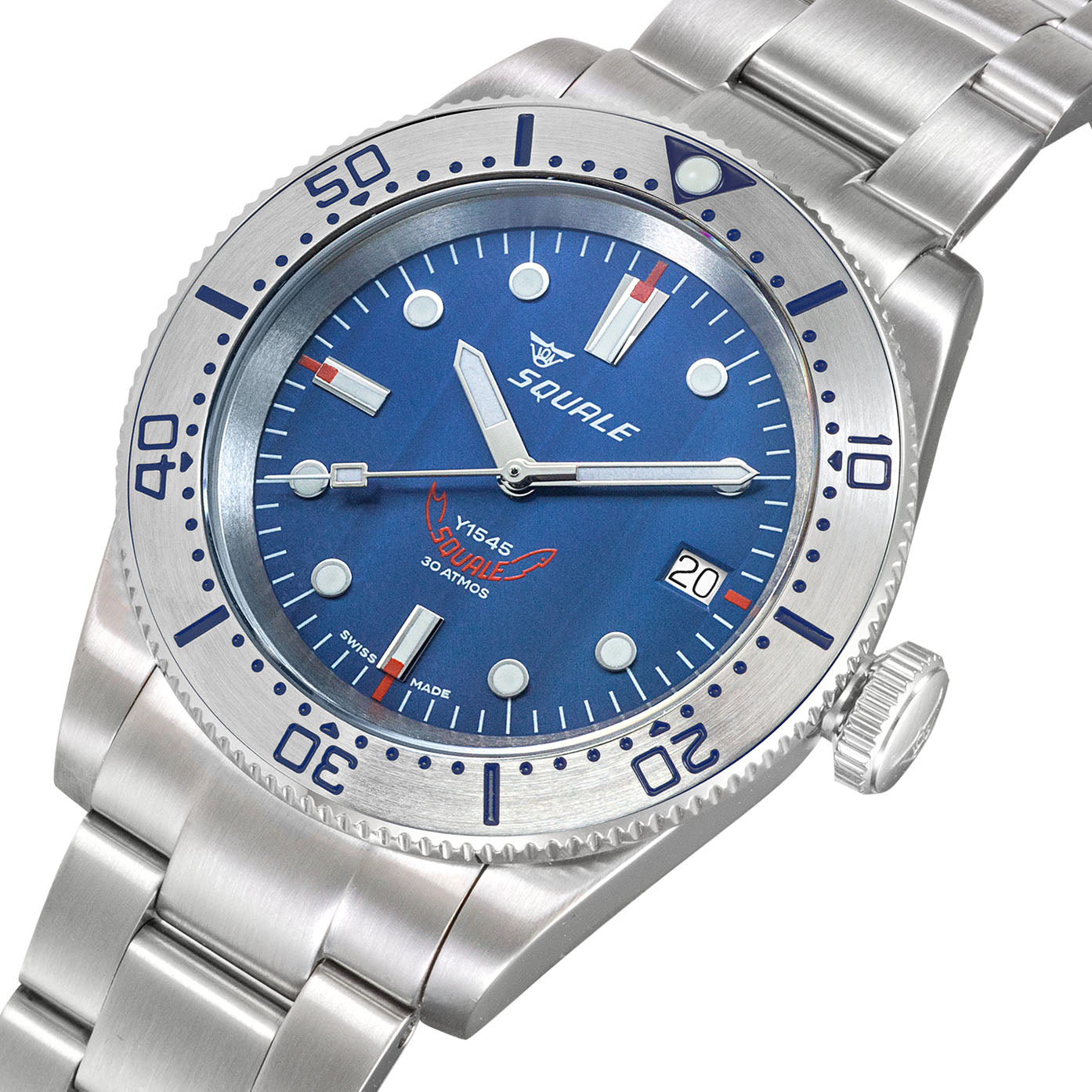 Squale 1545 Steel Blue Bracelet Watch 1545SSBLC.AC Image 3