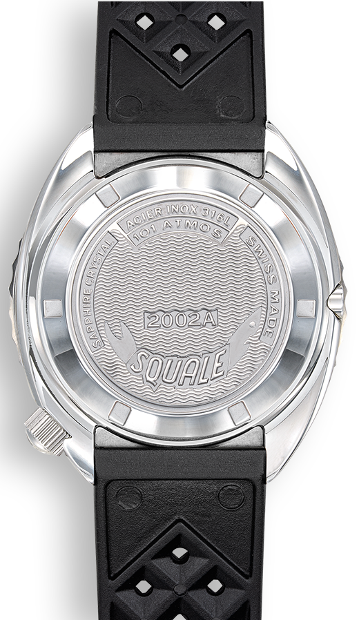 Squale 2002 Black Round Dots Watch 2002.SS.BK.BK.HT Image 2