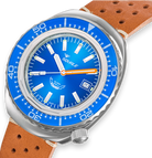 Squale 2002 Blue Leather Watch 2002.SS.BL.BL.PTC Image 3
