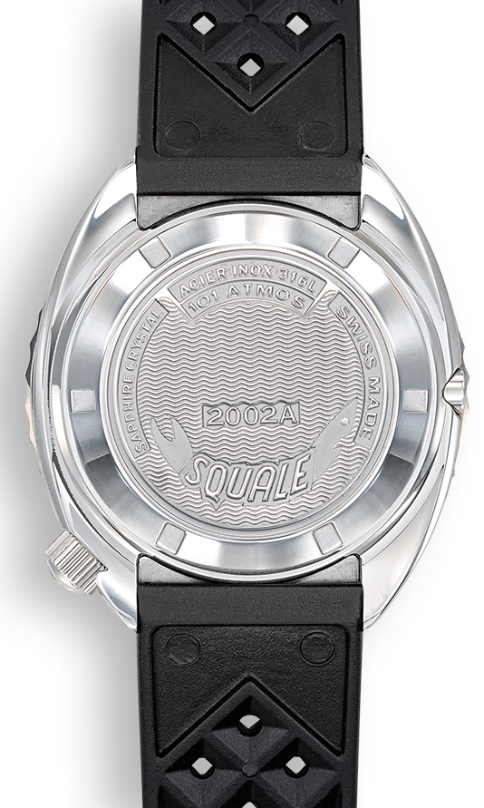 Squale 2002 Blue Rubber Watch 2002.SS.BL.BL.HT Image 4