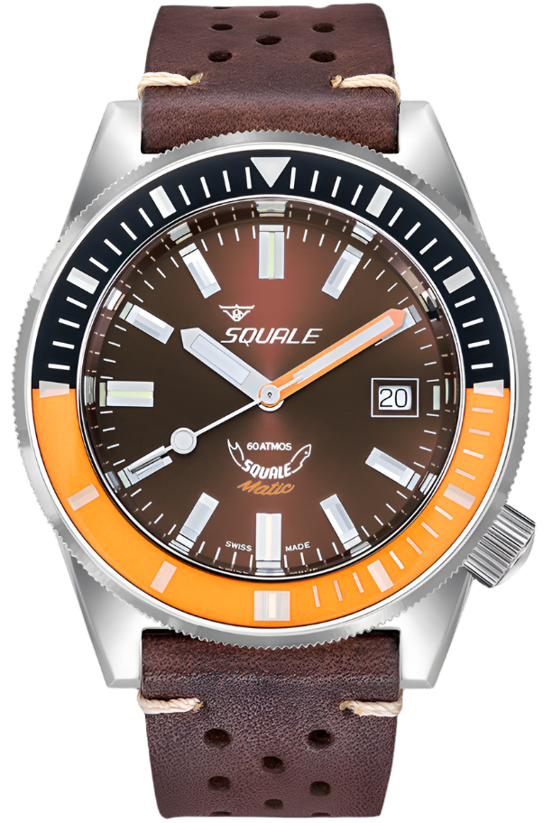 Squale Matic Chocolate Leather Watch MATICXSD.PTS Image 1