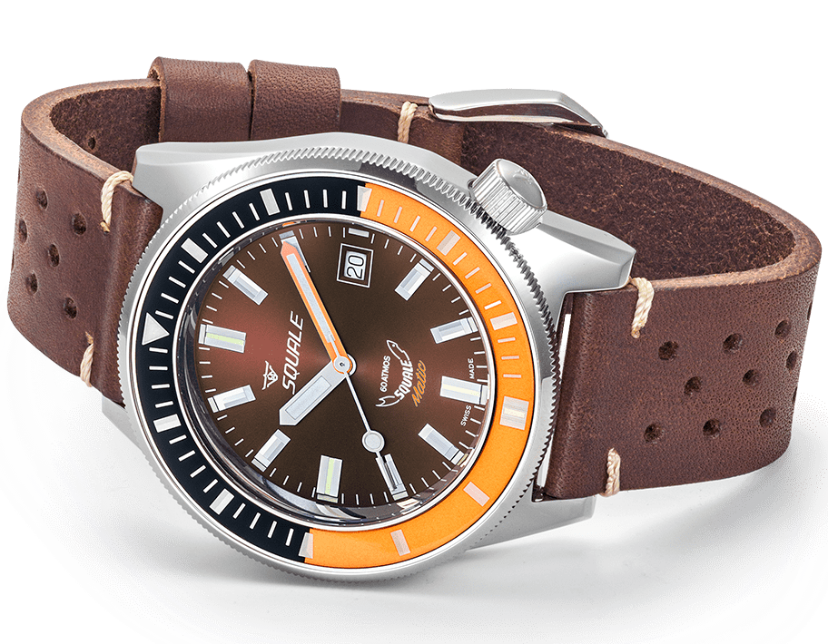 Squale Matic Chocolate Leather Watch MATICXSD.PTS Image 3