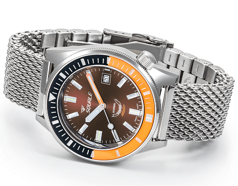 Squale Matic Chocolate Mesh Watch MATICXSD.ME22 Image 3