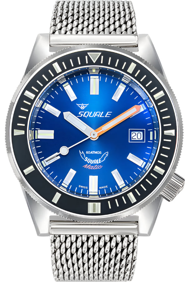 Squale Matic Dark Blue Mesh Watch MATICXSB.ME22 Image 1