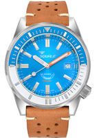 Squale Matic Light Blue Leather Watch MATICXSE.PTC Image 1