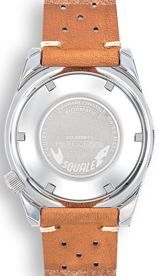 Squale Matic Light Blue Leather Watch MATICXSE.PTC Image 2