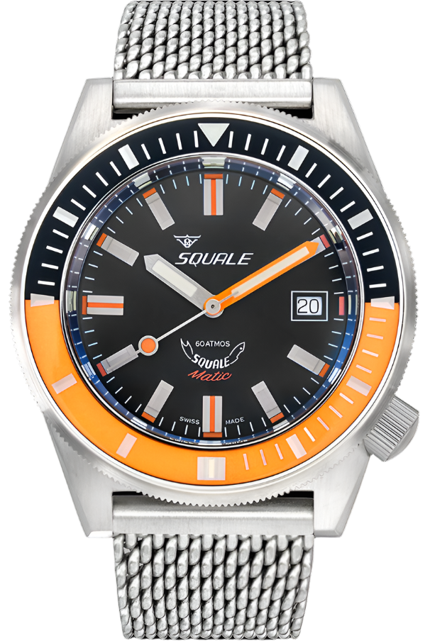 Squale Matic Orange Mesh Watch MATICXSC.ME22 Image 1