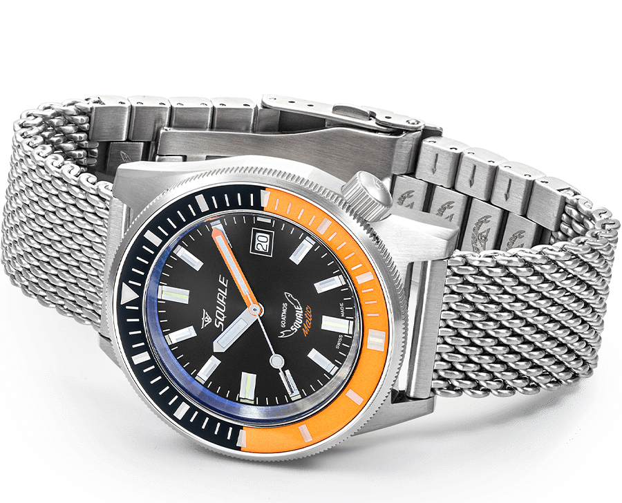 Squale Matic Orange Mesh Watch MATICXSC.ME22 Image 3