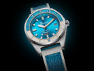 Squale Matic S Light Blue HydroLeather Watch MATICLBWLB.RLWLB Image 11