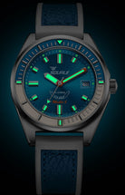 Squale Matic S Light Blue HydroLeather Watch MATICLBWLB.RLWLB Image 3