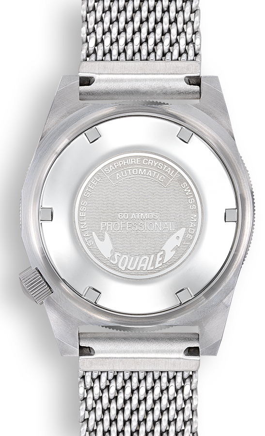Squale Matic Satin Black Mesh Watch MATICXSG.ME22 Image 2