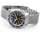 Squale Matic Satin Black Mesh Watch MATICXSG.ME22 Image 3