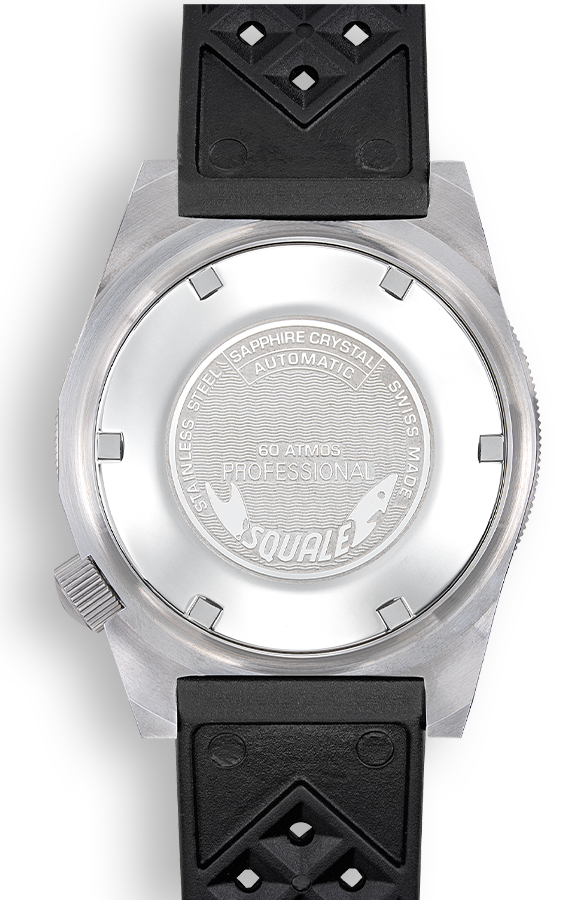 Squale Matic Satin Black Rubber Watch MATICXSG.HT Image 2