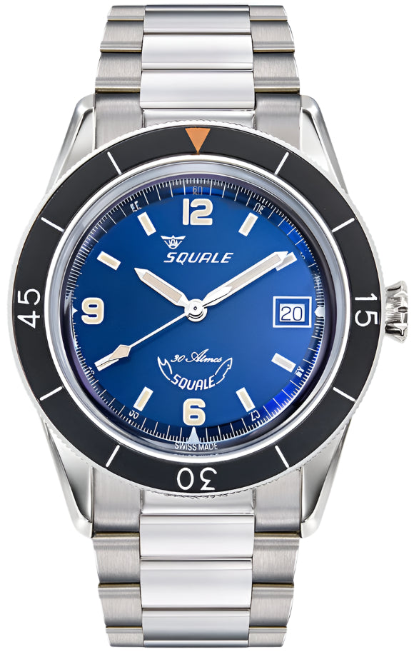 Squale SUB-39 Blue Bracelet Watch SUB-39BL.BR22 Image 1
