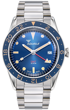 Squale SUB-39 GMT Blue Vintage Bracelet Watch SUB39GMTB.BR22 Image 1